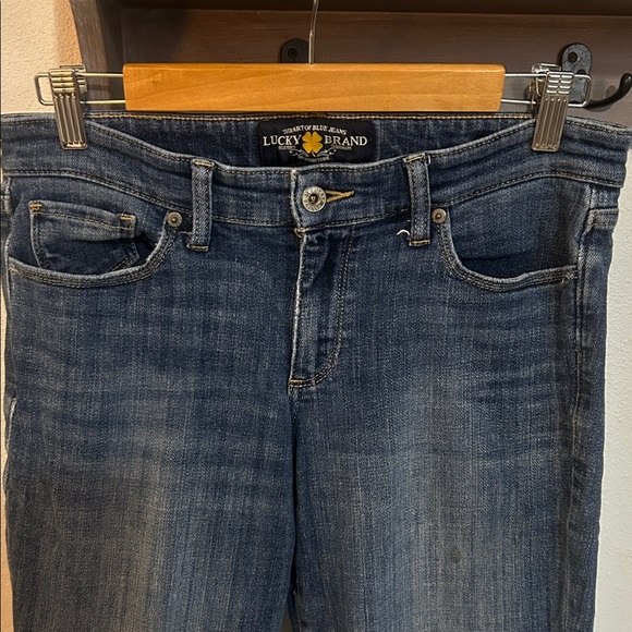 Lucky Brand Dark Blue sweet Straight-Leg Jeans size 6/28 L - Picture 3 of 9